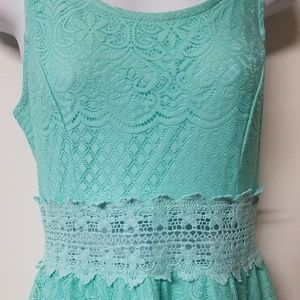 Xhilaration Dresses - 🌟SALE🌟Xhilaration mint green lace eyelet dress S Xhilaration Dresses - 🌟SALE🌟Xhilaration mint green lace eyelet dress S